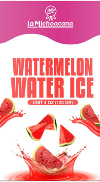 Empaque de paleta de agua de sandía La Michoacana