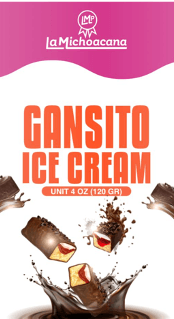 Empaque de paleta de crema sabor Gansito La Michoacana