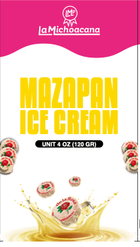 Empaque de paleta de crema de mazapán La Michoacana
