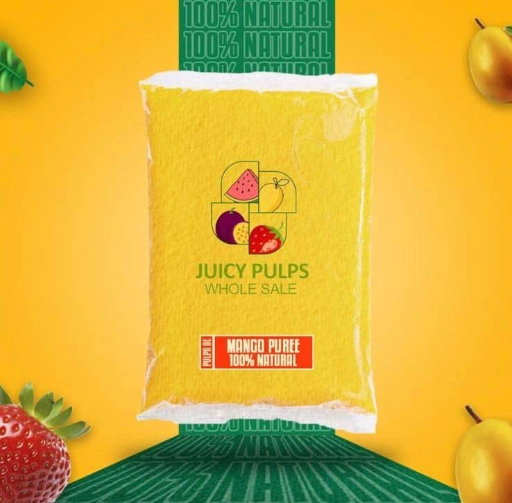 Bolsa de puré de mango Juicy Pulps